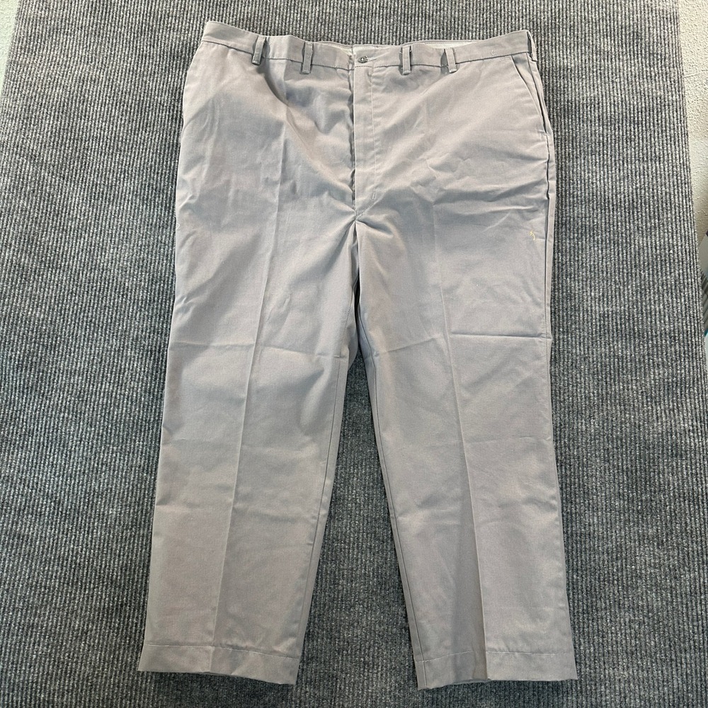 WearGuard Mens Work Pants Size 48 Gray Durable Press Made in USA Trousers